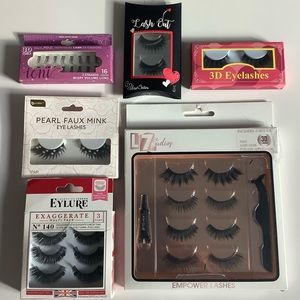 False Lashes NIB Various